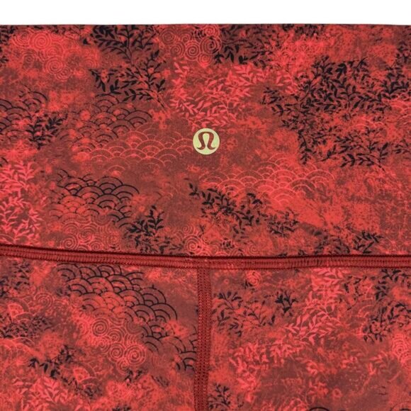 LULULEMON Wunder Under High-Rise Tight 25" Lunar New Year Size 6 Intricate Oasis - Picture 8 of 9